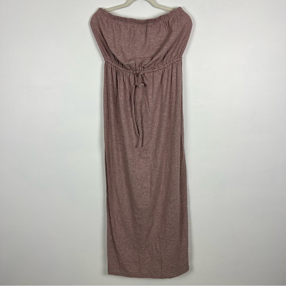 Cabi #891 NWT St. Barth’s Collection Strapless Maxi Dress Grey Red Size Medium